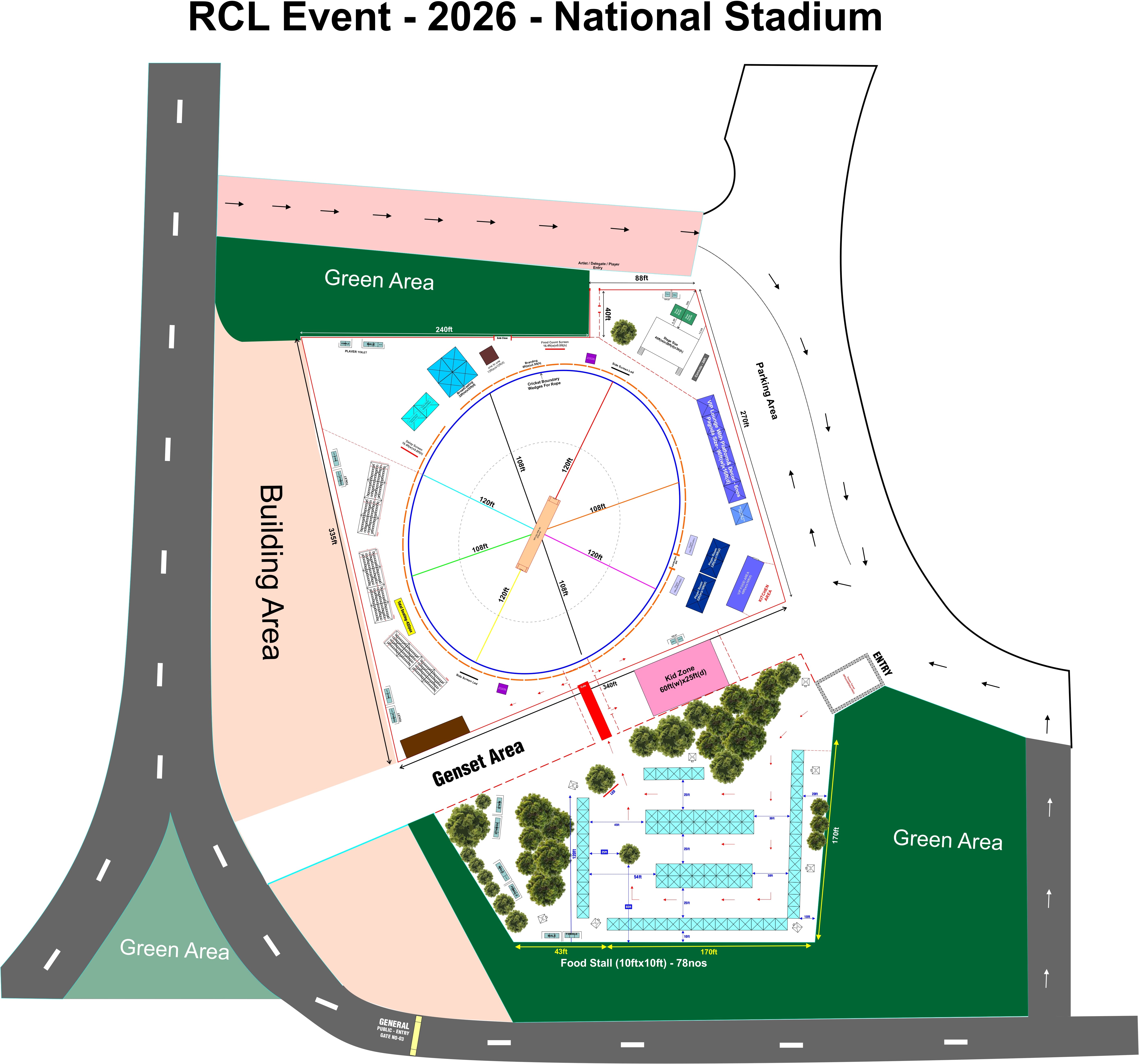 Stall & Arena Layout