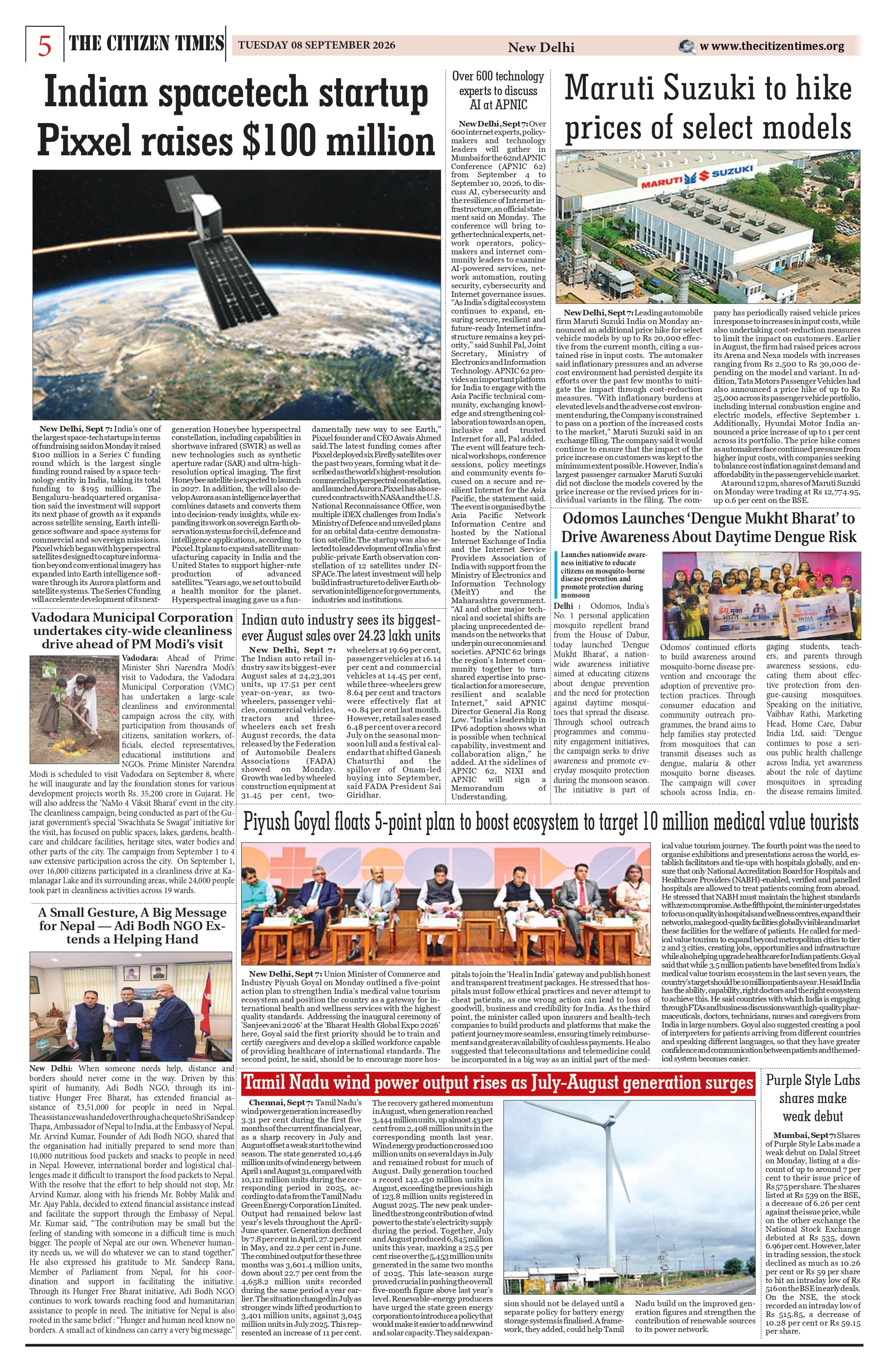 The Citizen Times: A Small Gesture, A Big Message for Nepal (Adi Bodh NGO Extends Helping Hand) — Article 28